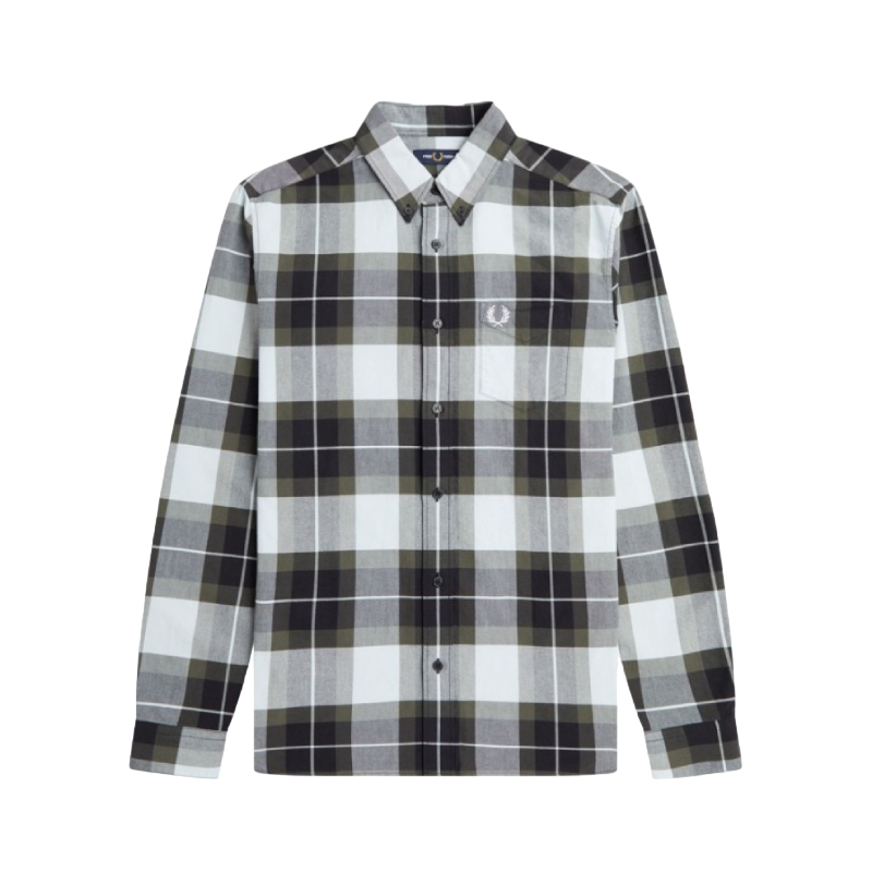 fred perry camisa em tartan