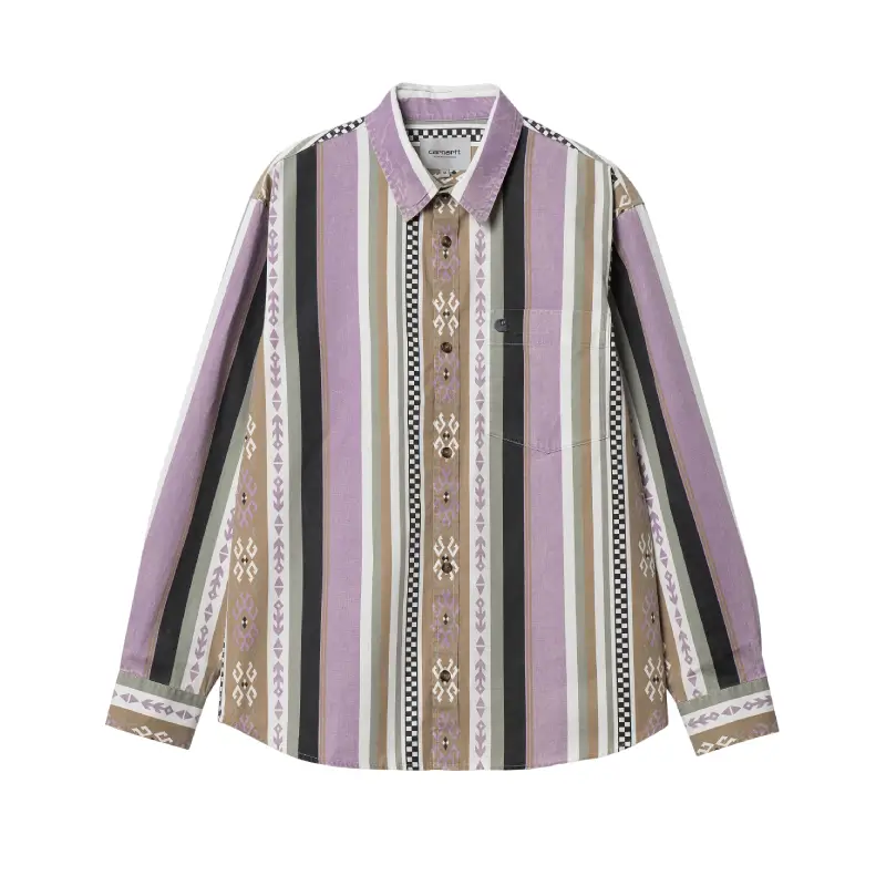carhartt wip camisa coba stripes