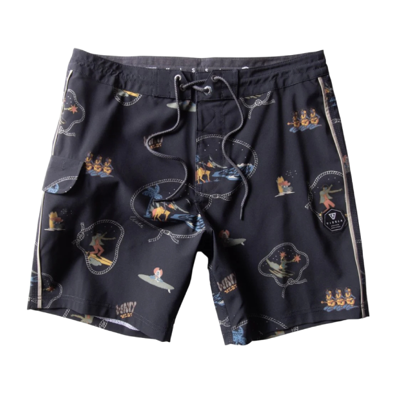 vissla calções de banho soren wavy west 17.5''