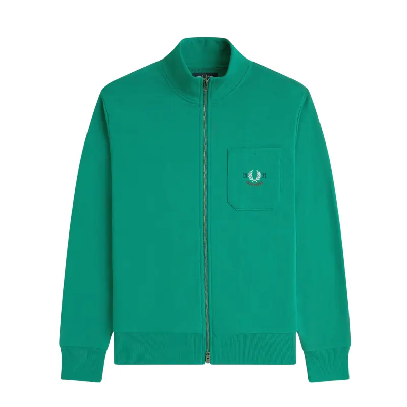 fred perry casaco com fecho de correr integral 1952