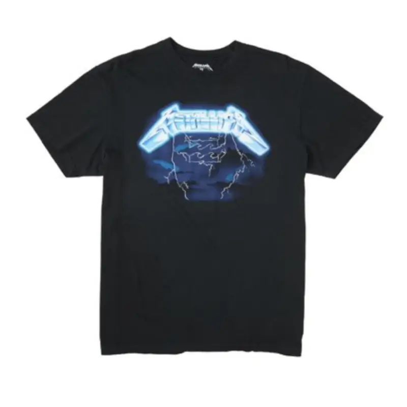 billabong x metallica tshirt ride the lightning metallica