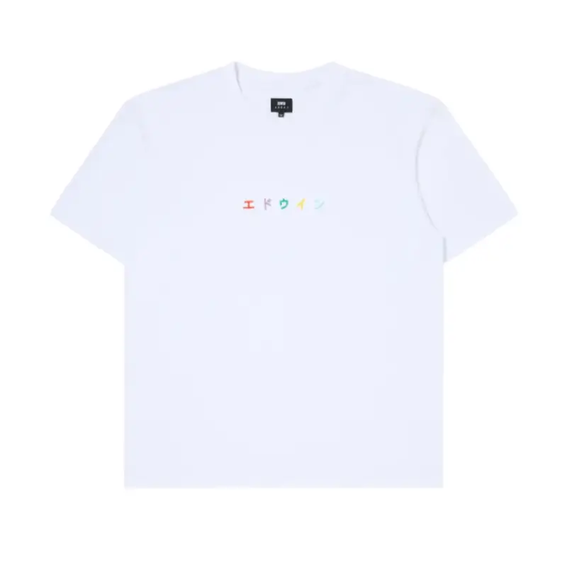 edwin t-shirt katakana bordado