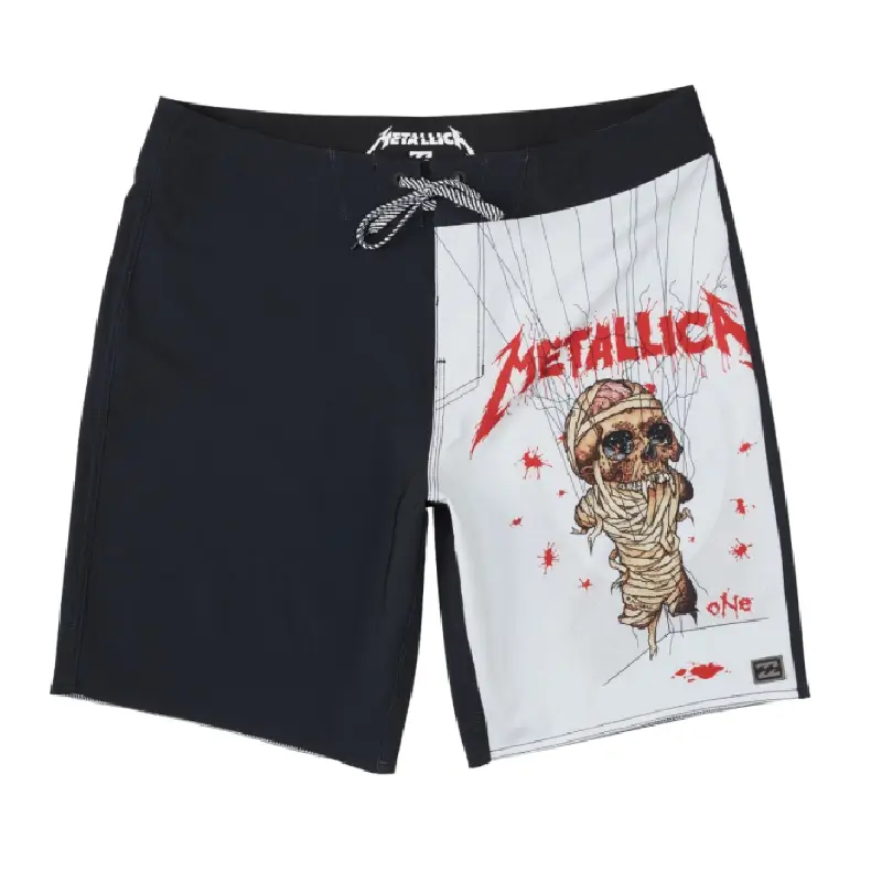 billabong x metallica calções de banho landmine 19"