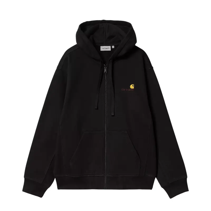 carhartt wip casaco com carapuço american script
