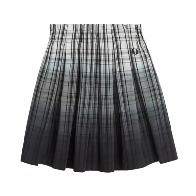 fred perry saia com padrão tartan ombré