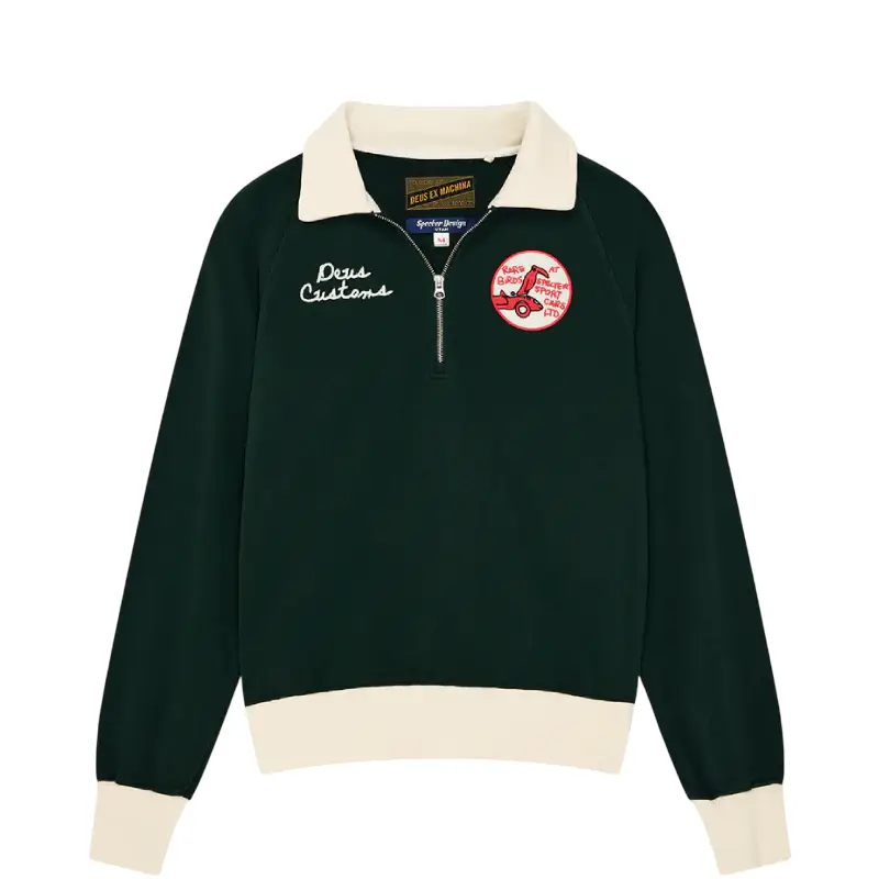 deus ex-machina camisola com zip racing specter