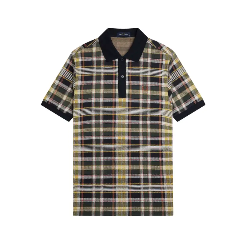 fred perry polo com quadrados