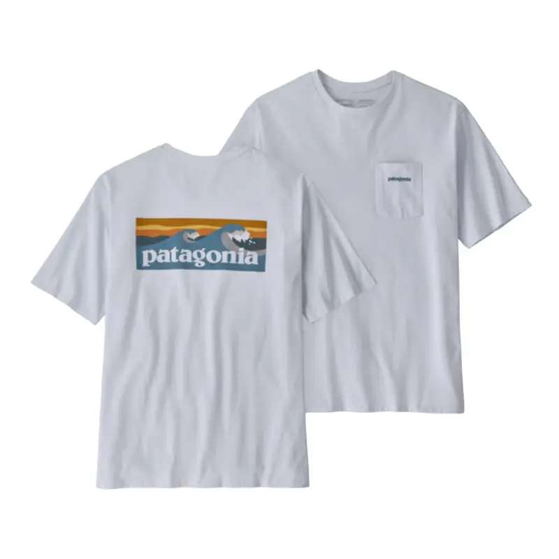 patagonia t-shirt com bolso boardshort
